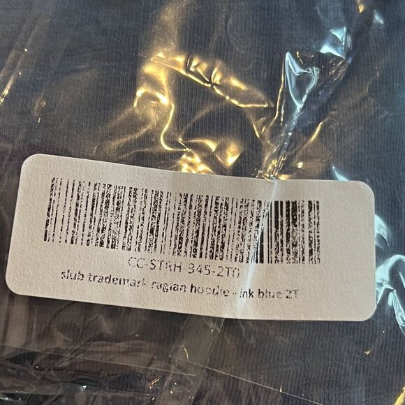 NWT Childhoods Slub Trademark Hoodie Ink Blue 2T - Picture 5 of 5